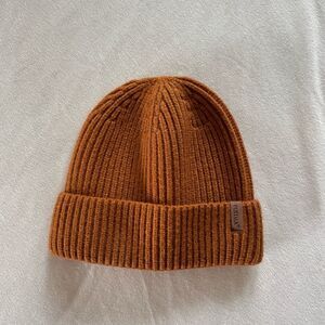 Tom Tailor Ribbed Knit Beanie in Rust